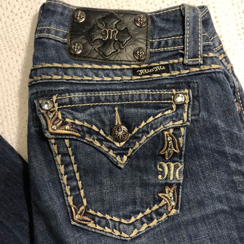 Miss Me Jeans Size 26 Bootcut Bling Denim